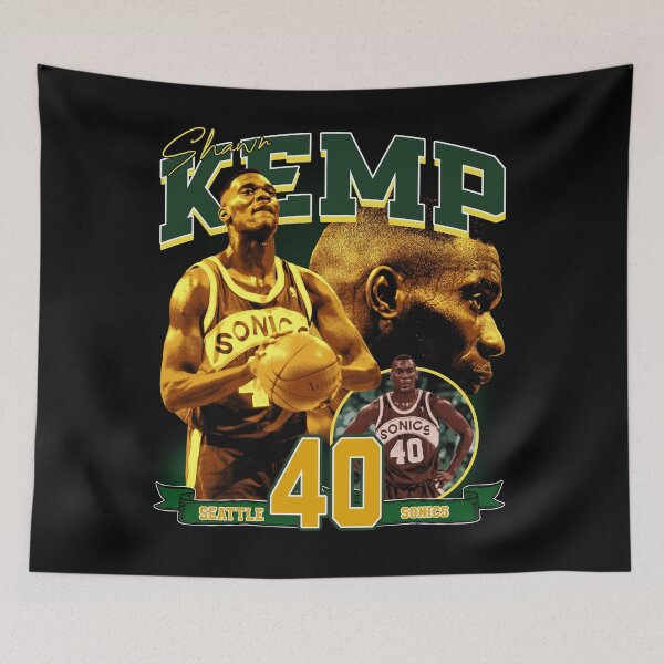 Item preview, Shawn Kemp The Reignman Legend Basketball Signature Vintage Retro 80s 90s Bootleg Rap Style designed and sold by HayleyMonahan.