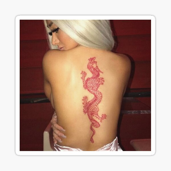 Wrap around dragon wrist tattoo Available in red or black  Trendontats