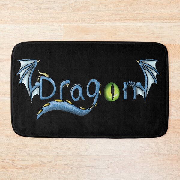 Item preview, Dragon word, blue dragon design, designed and sold by Bailey Swinney.