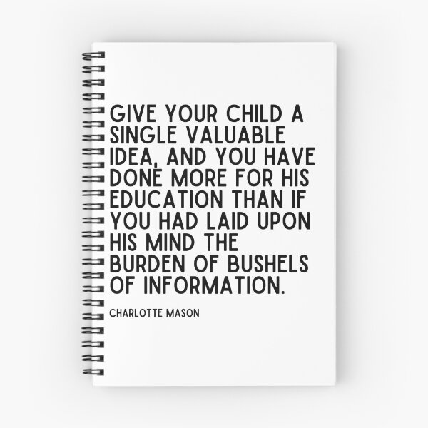 Item preview, Give Your Child A Single Valuable Idea - Charlotte Mason Quote Typography Art designed and sold by thehomeroom.