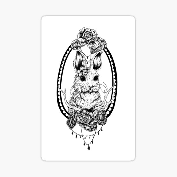Item preview, tattoo bunny designed and sold by Ghouliesarts.