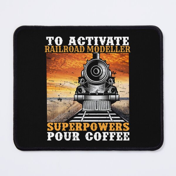 Item preview, To Activate RAILROAD MODELLER Superpowers Pour Coffee for Railroad Enthusiasts, Model Train Builders & who Loves to Play with Steam Engine designed and sold by TheTrainRoom.