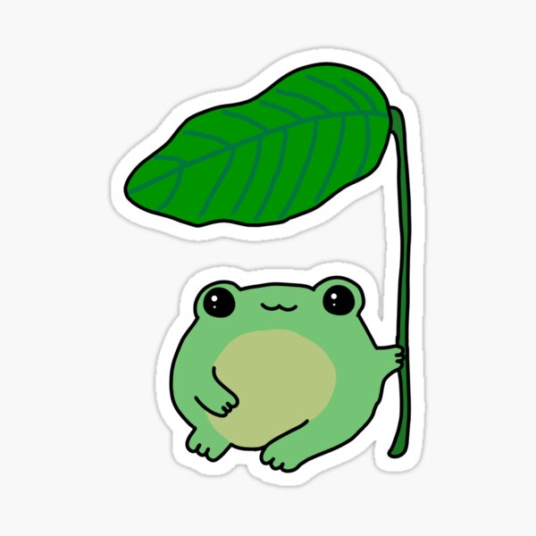 Item preview, Frog With Leaf designed and sold by Olivia Sleger.