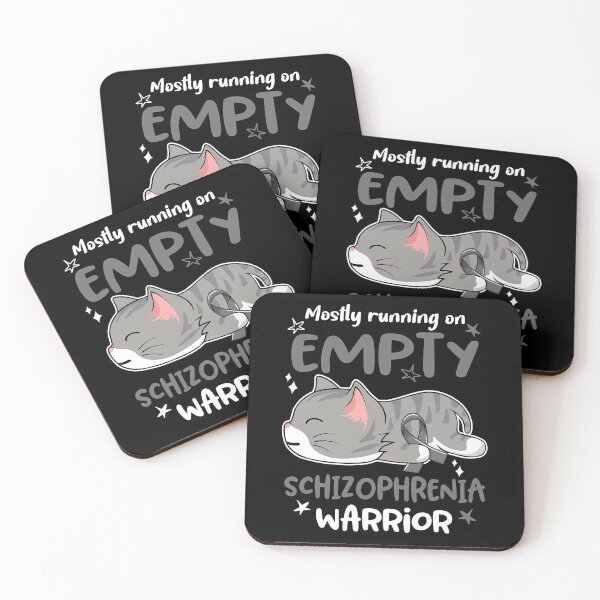 Item preview, Schizophrenia Awareness, Mostly Running on Schizophrenia Warrior designed and sold by Tammyilaria.