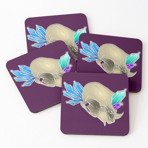 Item preview, Crystal Cat Skull designed and sold by BatteredMettle.