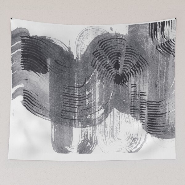 Item preview, ink explorations (236) - abstract black india ink painting designed and sold by expl-rations.