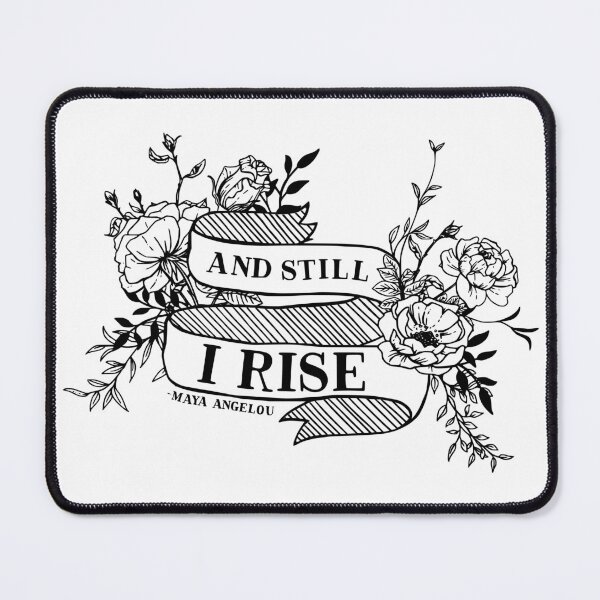 Item preview, and still I rise floral banner, Maya Angelou quote designed and sold by TheWildePeach.