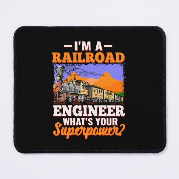 Item preview, RAILROAD ENGINEER What's Your Superpower? for Railroad Worker, Enthusiasts, Model Train Builders & who Loves to Play with Steam Engine designed and sold by TheTrainRoom.
