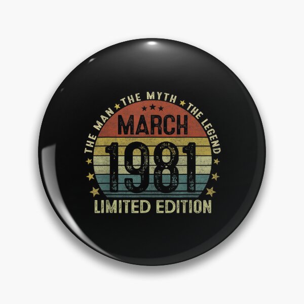 Item preview, Mens March 1981 The Man Myth Legend 41 Years Old Birthday Gifts  designed and sold by laurenm233.