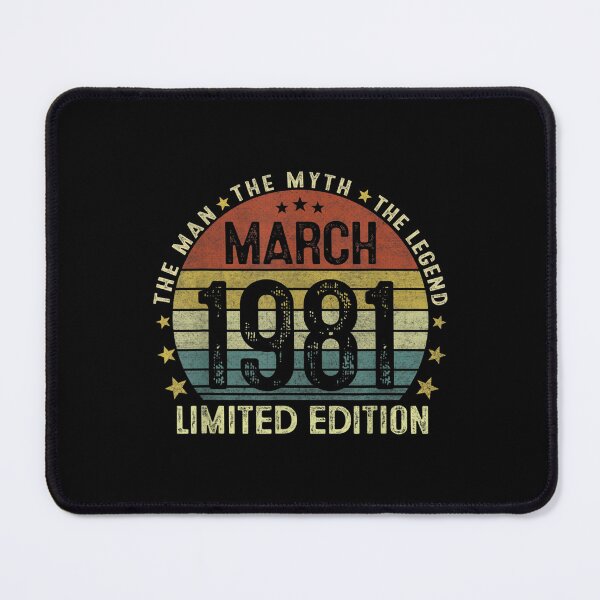 Item preview, Mens March 1981 The Man Myth Legend 41 Years Old Birthday Gifts designed and sold by laurenm233.