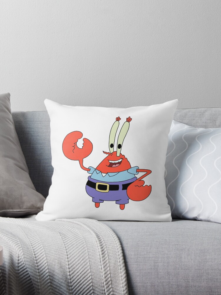 Mr krabs body outlet pillow