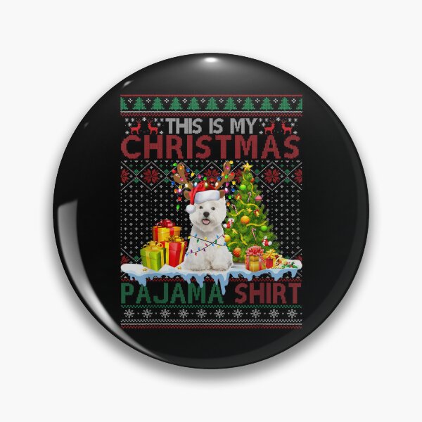 Item preview, This Is My Christmas Pajama Funny Maltese Xmas Ugly Sweater  designed and sold by 77tara.