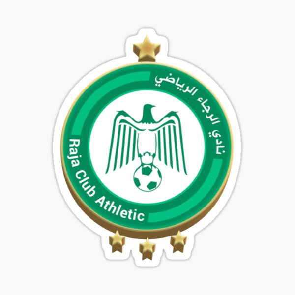 Raja Club Athletic Casablanca Maroc T-shirt moderne Sticker