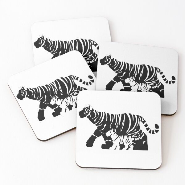 Item preview, Black and White Tigers designed and sold by TheKohakuDragon.
