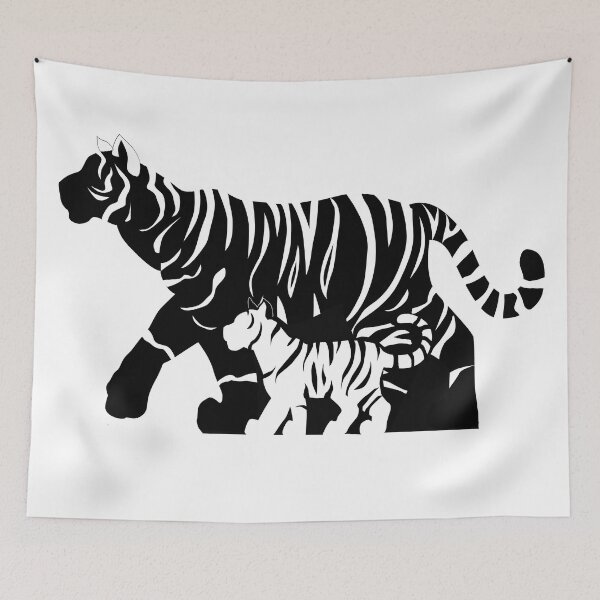 Item preview, Black and White Tigers designed and sold by TheKohakuDragon.