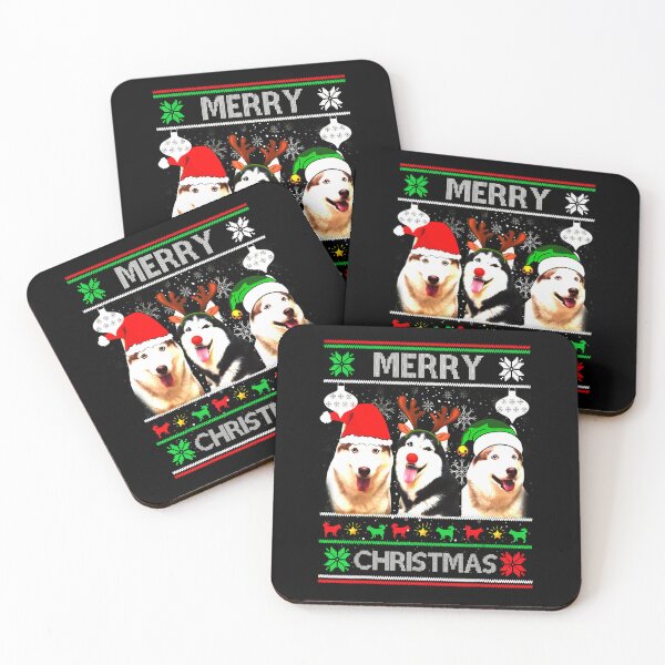 Item preview, Merry Christmas Husky Dog designed and sold by Ornv.