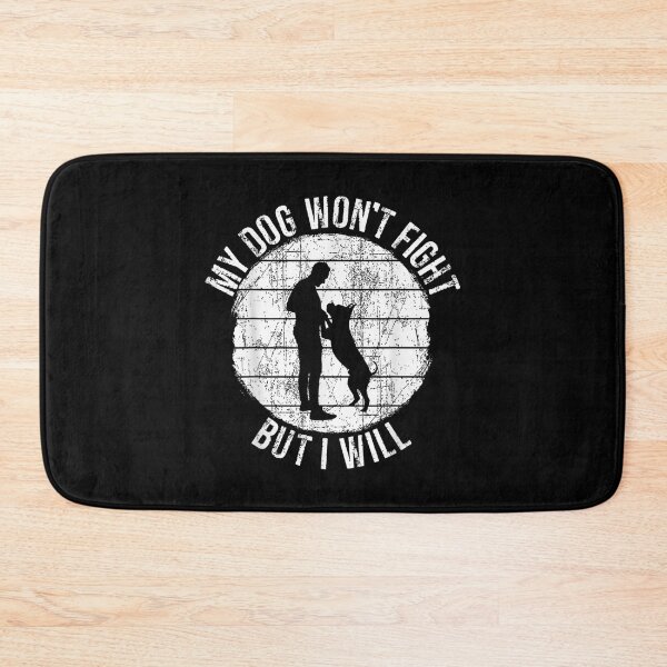 Item preview, My Dog Won't Fight But I Will Best Dog Dad Mens Pitbull  designed and sold by laurenm233.
