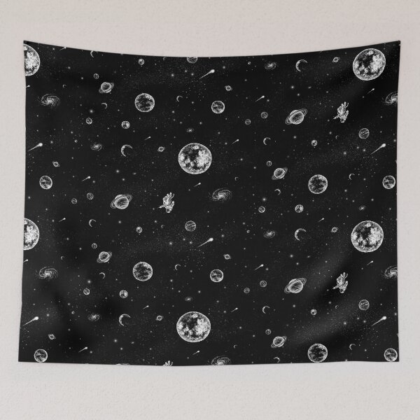 Item preview, Black and White Stipple Universe Pattern designed and sold by artofclaire.