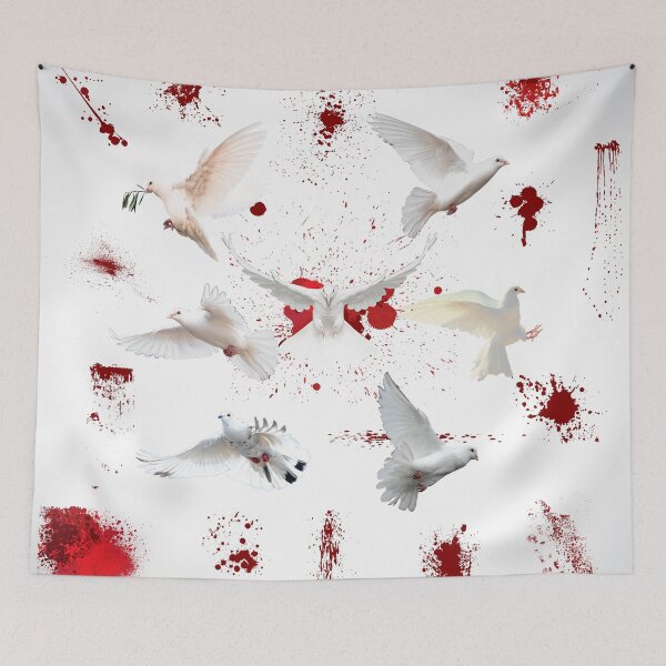 Item preview, 65 MCMLXV Cosplay Bloody White Doves of Peace Pattern designed and sold by 65 MCMLXV.