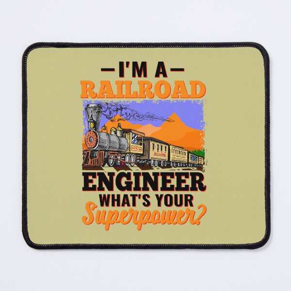 Item preview, RAILROAD ENGINEER What's Your Superpower? for Railroad Worker, Enthusiasts, Model Train Builders & who Loves to Play with Steam Engine designed and sold by TheTrainRoom.