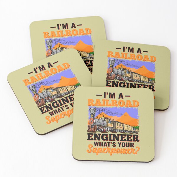 Item preview, RAILROAD ENGINEER  What's Your Superpower? for Railroad Worker, Enthusiasts, Model Train Builders & who Loves to Play with Steam Engine designed and sold by TheTrainRoom.