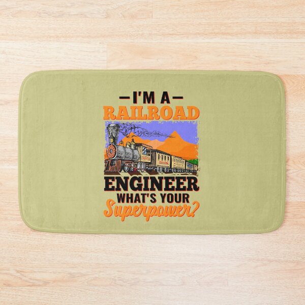 Item preview, RAILROAD ENGINEER  What's Your Superpower? for Railroad Worker, Enthusiasts, Model Train Builders & who Loves to Play with Steam Engine designed and sold by TheTrainRoom.