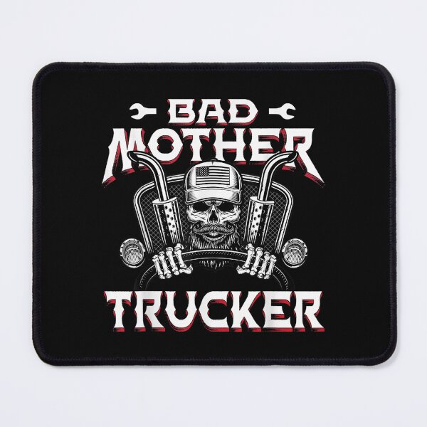 Item preview, Mens Funny Bad Mother Trucker Truck Driver Diesel Semi Rig Gift designed and sold by 77tara.