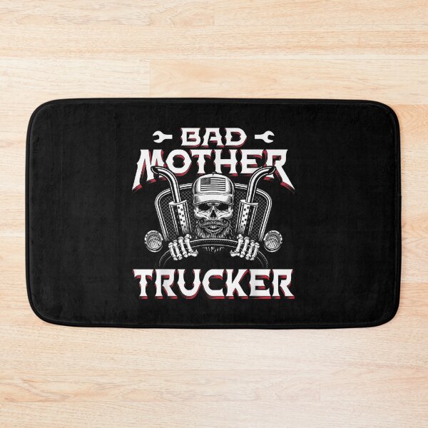 Item preview, Mens Funny Bad Mother Trucker Truck Driver Diesel Semi Rig Gift  designed and sold by 77tara.