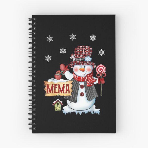 Item preview, Mema Snowman Christmas Candy Cane Red Plaid Santa  designed and sold by laurenm233.