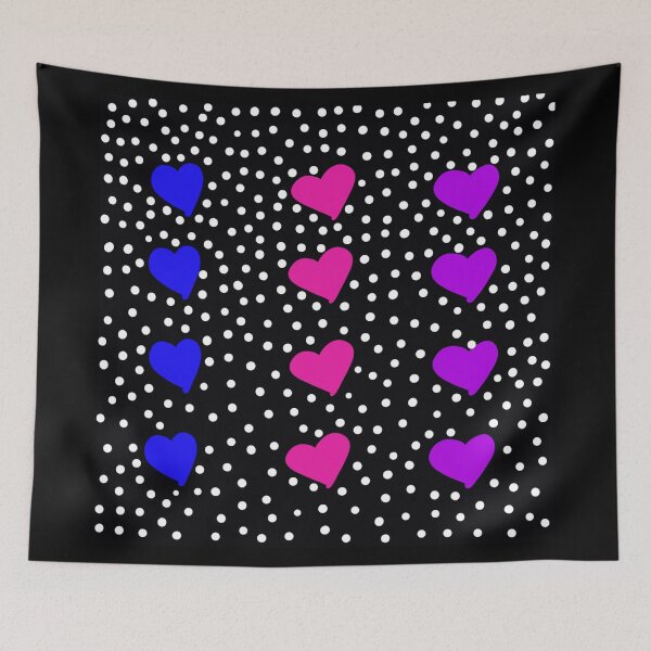 Item preview, Organic hearts bisexual flag designed and sold by bystephcuthbert.