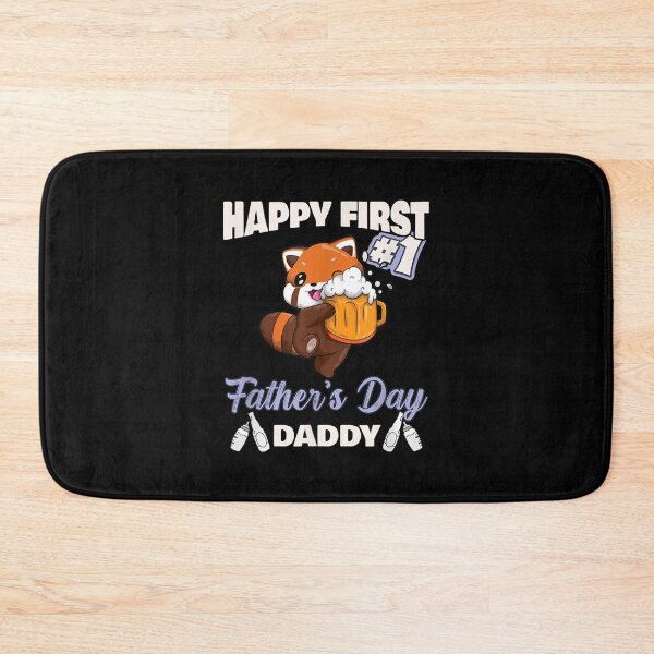 Item preview, Cute Red Panda Happy First Father's Day Daddy Bbq Beer  designed and sold by 77tara.