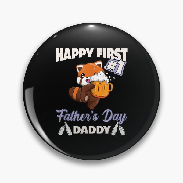 Item preview, Cute Red Panda Happy First Father's Day Daddy Bbq Beer  designed and sold by 77tara.