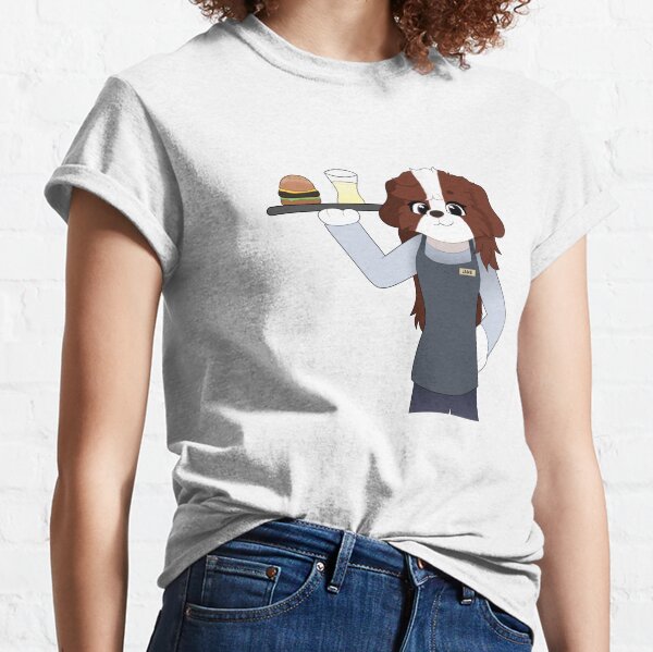 Jane the Welsh Springer Spaniel Waitress Classic T-Shirt