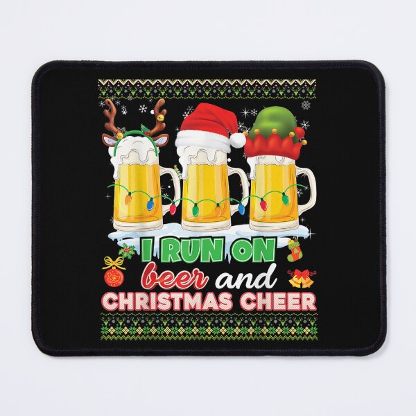 Item preview, I Run On Beer And Christmas Cheer Ugly Sweater Merry Reunion designed and sold by 77tara.