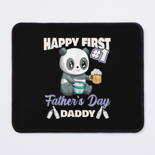 Item preview, Cute Panda Happy First Father's Day Daddy Bbq Beer designed and sold by laurenm233.