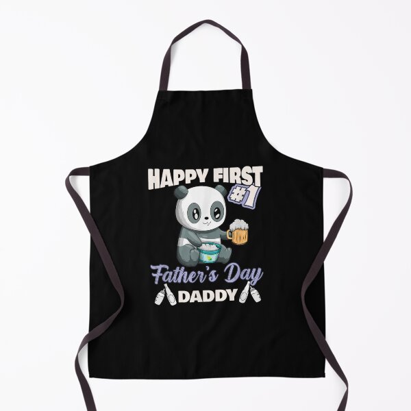 Item preview, Cute Panda Happy First Father's Day Daddy Bbq Beer designed and sold by laurenm233.