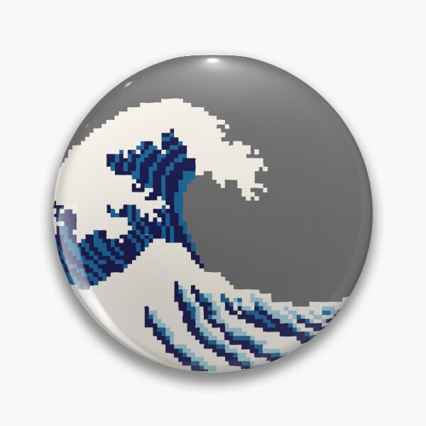 Item preview, The Great Wave off Kanagawa Pixel designed and sold by AmandaRakers.
