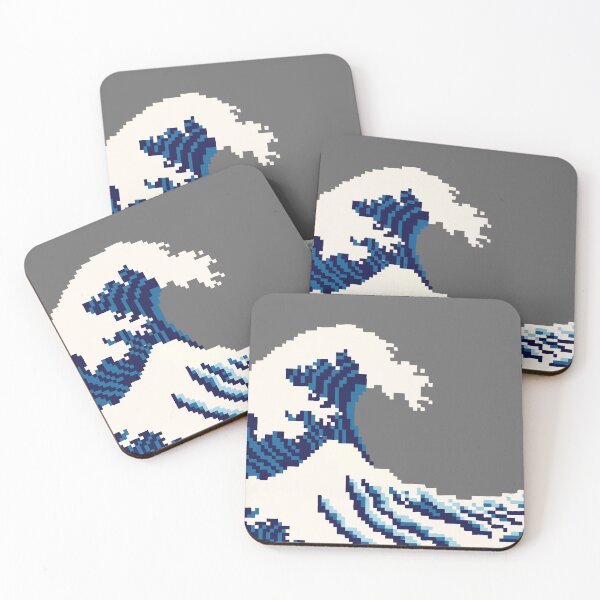 Item preview, The Great Wave off Kanagawa Pixel designed and sold by AmandaRakers.