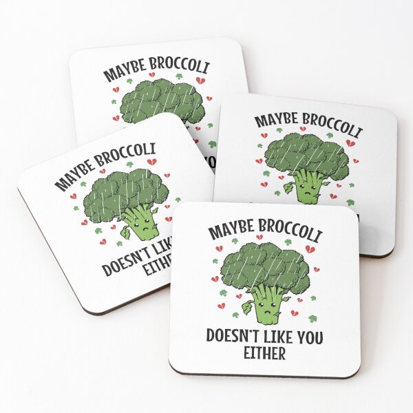 Item preview, Maybe Broccoli Doesn't Like You Either Funny Vegetable Design designed and sold by MOONINSPIRATION.