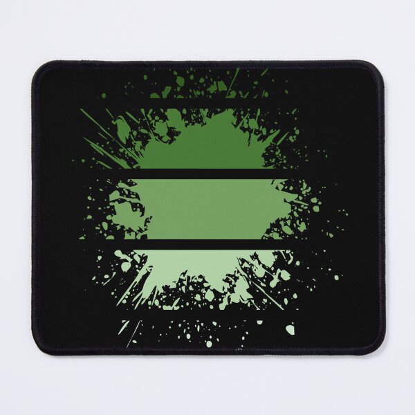 Item preview, Different Paint Splashes - Stripes Shades of Green - S09 designed and sold by AlfabetDesign.