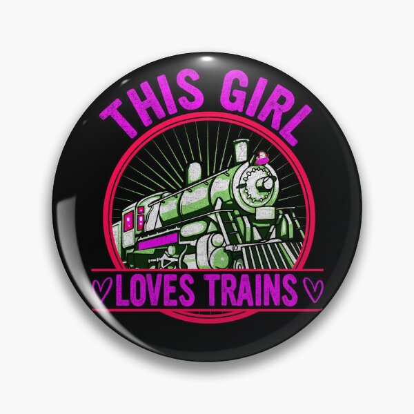 Item preview, This Girl Loves Trains, Steam Engine for a Lady, Woman, Girl  or Girlfriend who also loves Steam Trains designed and sold by TheTrainRoom.