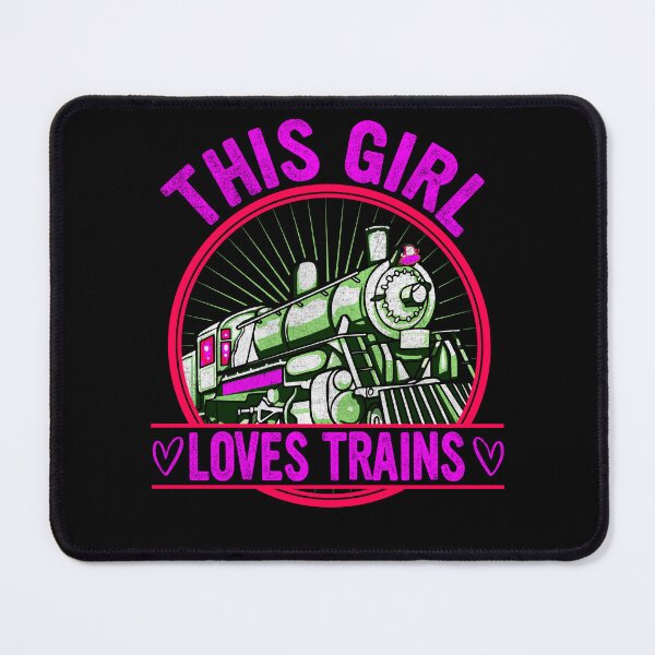 Item preview, This Girl Loves Trains, Steam Engine for a Lady, Woman, Girl  or Girlfriend who also loves Steam Trains designed and sold by TheTrainRoom.