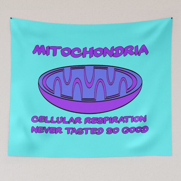 Item preview, Pop art mitochondrion blue n purple designed and sold by mcthoughtful.