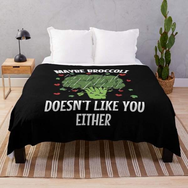 Item preview, Maybe Broccoli Doesn't Like You Either Funny Vegetable Design designed and sold by MOONINSPIRATION.