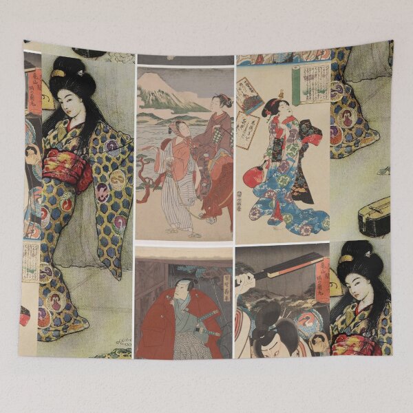 Item preview, Oldish Vintage Japanese Art Montage Set #3 designed and sold by Krispsm.