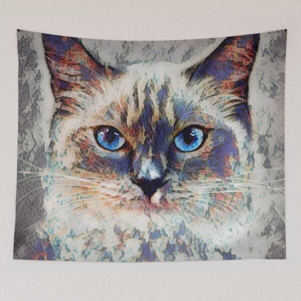Item preview, Siamese Cat Mosaic Abstract Design designed and sold by Heathermarie321.