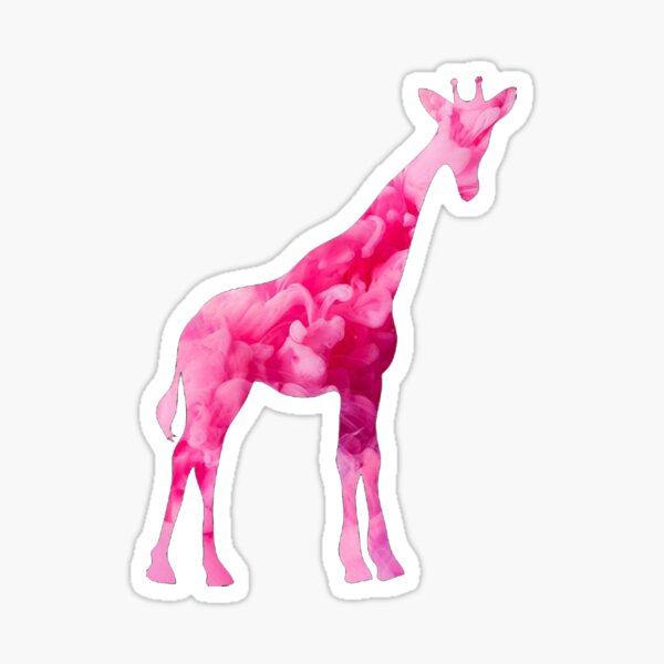 Giraffe in Clouds Sticker