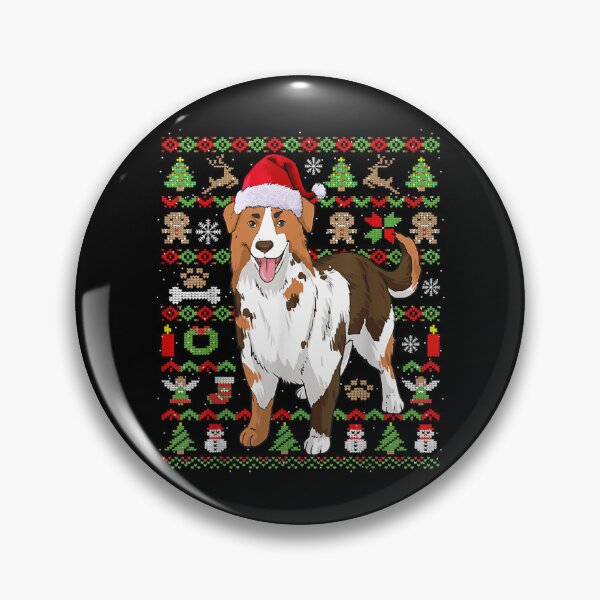 Item preview, Ugly Sweater Christmas Australian Shepherd Dog Santa Pajama  designed and sold by tomekae.