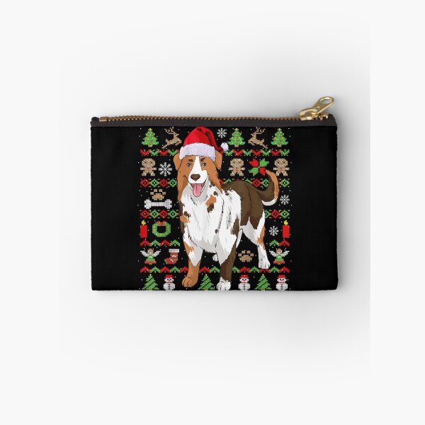 Item preview, Ugly Sweater Christmas Australian Shepherd Dog Santa Pajama  designed and sold by tomekae.