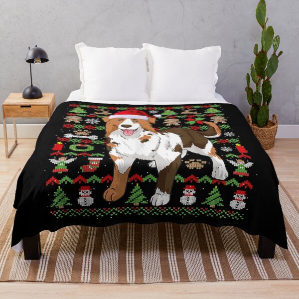 Item preview, Ugly Sweater Christmas Australian Shepherd Dog Santa Pajama designed and sold by tomekae.